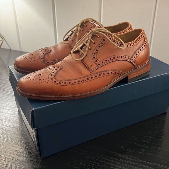 Cole Haan Other - Cole Haan Brown Leather Wingtip Oxford Dress Shoes